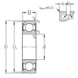 15 mm x 35 mm x 11 mm  NKE 6202-2Z-N радиальные шарикоподшипники