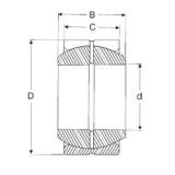 70 mm x 105 mm x 49 mm  SIGMA GE 70 ES подшипники скольжения