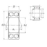 35 mm x 80 mm x 34,9 mm  NSK 5307 радиально-упорные шарикоподшипники