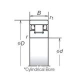 80 mm x 125 mm x 22 mm  NSK N1016RXTP цилиндрические роликоподшипники