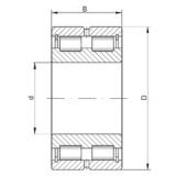 280 mm x 350 mm x 69 mm  ISO SL024856 цилиндрические роликоподшипники