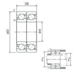 20 mm x 52 mm x 15 mm  NACHI 7304BDT радиально-упорные шарикоподшипники