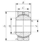 20 mm x 46 mm x 25 mm  IKO PB 20 подшипники скольжения