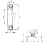 80 mm x 110 mm x 16 mm  FAG HSS71916-E-T-P4S радиально-упорные шарикоподшипники