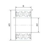 40 mm x 62 mm x 24 mm  NACHI 40BGS35G-2DL радиально-упорные шарикоподшипники