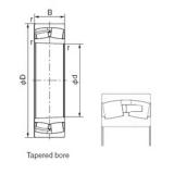 800 mm x 1150 mm x 345 mm  NACHI 240/800EK30 цилиндрические роликоподшипники