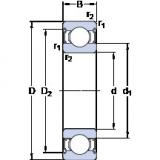 6 mm x 19 mm x 6 mm  SKF 626-2Z радиальные шарикоподшипники