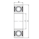 110 mm x 170 mm x 28 mm  ISO 6022 ZZ радиальные шарикоподшипники