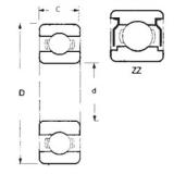 30 mm x 47 mm x 9 mm  FBJ 6906ZZ радиальные шарикоподшипники