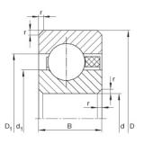 1 3/4 inch x 53,975 mm x 4,763 mm  INA CSCAA017-TV радиальные шарикоподшипники