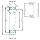 60 mm x 95 mm x 18 mm  SNFA HX60 /S/NS 7CE1 радиально-упорные шарикоподшипники