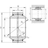 220 mm x 340 mm x 175 mm  INA GE 220 FO-2RS подшипники скольжения