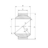 45 mm x 75 mm x 43 mm  ISO GE 045 HS-2RS подшипники скольжения