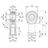 8 mm x 19 mm x 12 mm  INA GIKL 8 PB подшипники скольжения