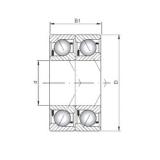 ISO 7015 BDT радиально-упорные шарикоподшипники