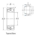 320 mm x 540 mm x 176 mm  NSK 23164CAKE4 сферические роликоподшипники