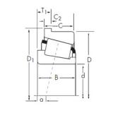 71,438 mm x 117,475 mm x 30,162 mm  Timken 33281/33462-B конические роликовые подшипники