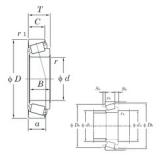 63,5 mm x 122,238 mm x 38,1 mm  KOYO HM212046/HM212011 конические роликовые подшипники