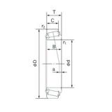 50.000 mm x 82.000 mm x 21.500 mm  NACHI H-JLM104948/H-JLM104910 конические роликовые подшипники